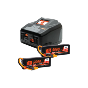 Combo Spektrum SMART LiPo 4S 5000mAh G2 50C 7.4V 2S x 2 Caja Dura IC5