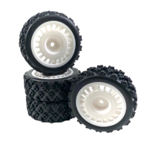 Ruedas de rally Block RC 1/10 Prepegadas OZ Blanco HEX 12mm